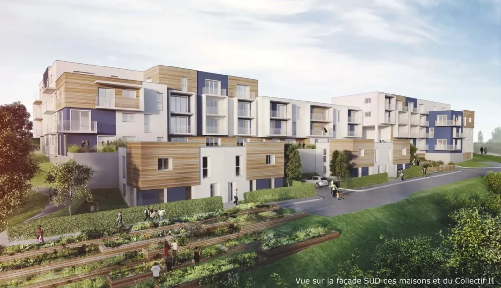 Concours 80 logements Saint-Martin-Boulogne, projet résidentiel paysager par ARCHIFIX pour Habitat du Littoral